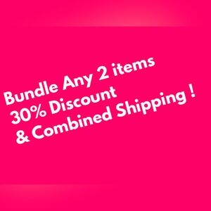 BUY MORE SAVE MORE ! Bundle and save 30% and combined shipping!!